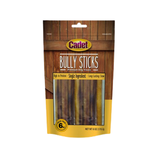Cadet 6in Bully Sticks For Dogs 5.2oz