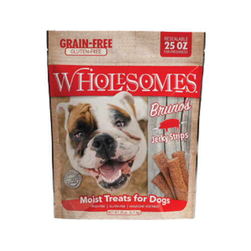 Wholesomes Wholesomes Brunos Jerky Strips Dog Treats 25 oz