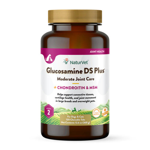 Naturvet Glucosamine DS Plus Level 2 Dog Chewable Tabs 120 ct