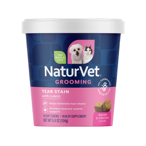Naturvet Tear Stain Plus Lutein Vision Supplement Dog & Cat Soft Chews 70 ct