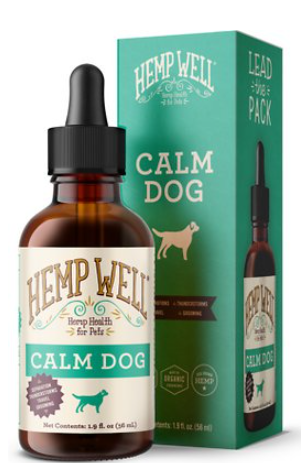 Hemp Well Calm Dog Oil Anxiety Relief Liquid Dog Supplement 2 oz