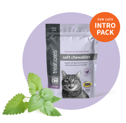 Treatibles Soft Chewables- 1.5mg CBD for Cats .7 oz