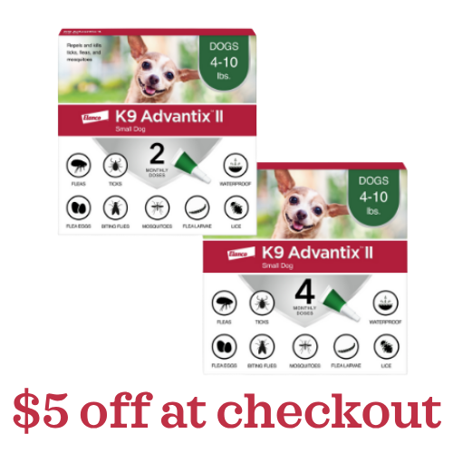 K9 Advantix II Topical Flea & Tick Treatment for Dogs up to 10 lbs