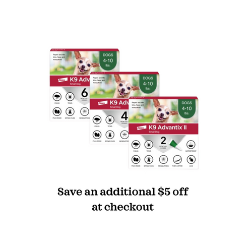 K9 Advantix II Topical Flea & Tick Treatment for Dogs up to 10 lbs