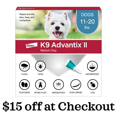 K9 Advantix II Topical Flea & Tick Treatment for Dogs 11-20 lbs