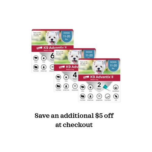 K9 Advantix II Topical Flea & Tick Treatment for Dogs 11-20 lbs