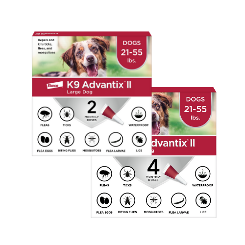 K9 Advantix II Topical Flea & Tick Treatment for Dogs 21-55 lbs