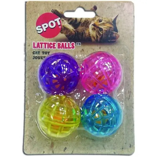 Spot Ethical Pet Lattice Balls Cat Toys 4 pk