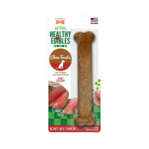 Nylabone Healthy Edibles Roast Beef Flavor Dog Bone Treat