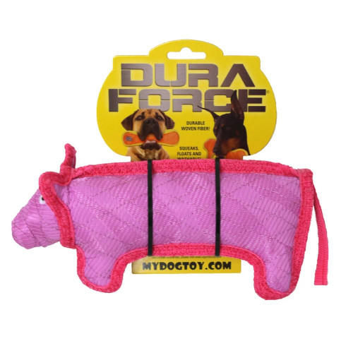 Tuffy's Duraforce Flexible Material Pig Shaped Dog Toy 