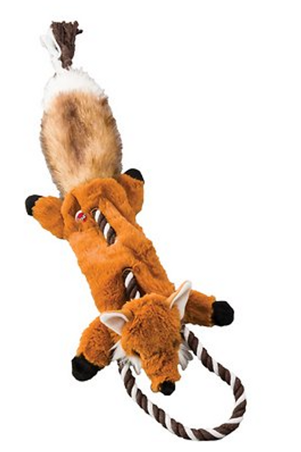 Spot Ethical Pet Skinneeez Stuffing-Free Fox Plush Dog Toy 