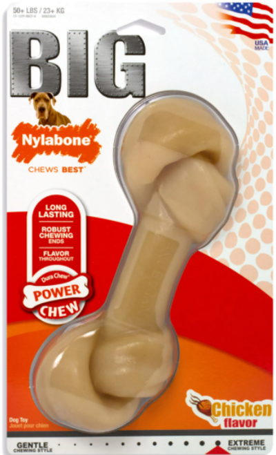 Nylabone DuraChew Power Chew Chicken Flavor Knot Dog Chew Toy L
