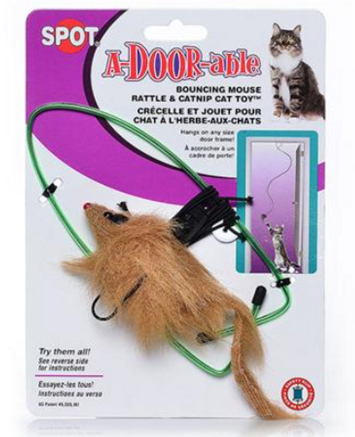 Spot Ethical Cat A-Door-Able Bouncing Mouse Cat Toy 