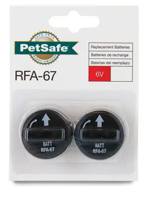 PetSafe 6 Volt Lithium Battery, Model Rfa-67D-11 2 pk