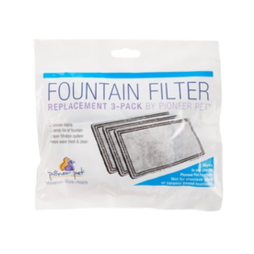 Pioneer Pet Replacement Filters for Plastic Raindrop Fountain 3 pk