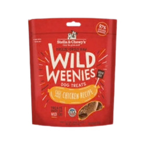Stella & Chewy's Wild Weenies Raw Freeze-Dried Chicken Recipe Dog Treats 3.25 oz