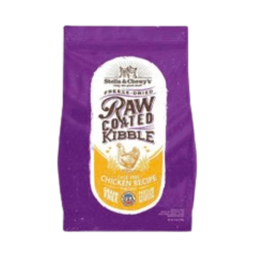 Stella & Chewy's Raw Coated Kibble Cage-Free Chicken Recipe Grain-Free Freeze-Dried Cat Food 5 lb