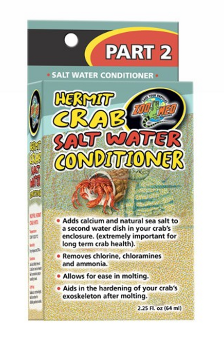 Zoo Med Hermit Crab Salt Water Conditioner 2.25 oz