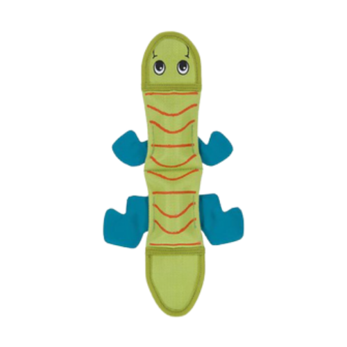 Outward Hound Fire Biterz Plush Lizard 2 Squeaker Dog Toy 