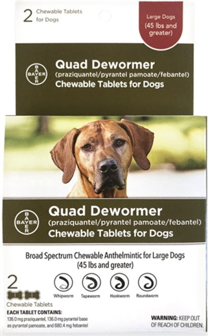 Elanco Large Dog Quard Dewormer 2 ct