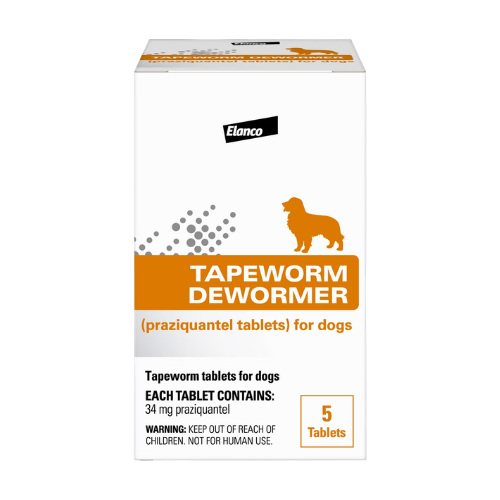 Elanco Tapeworm Dewormer for Dogs 5 ct