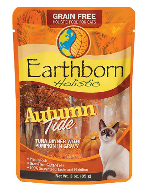 Earthborn Holistic Autumn Tide Tuna Dinner With Pumpkin In Gravy Grain-Free Cat Food Pouches