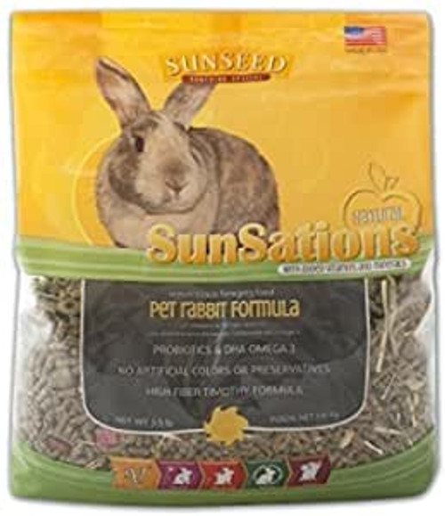 Sunseed Sunsations Natural Pet Rabbit Formula 3.5 lb