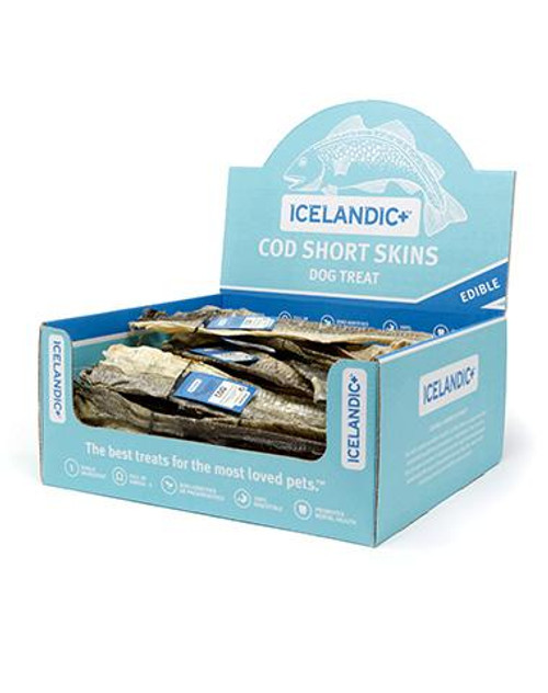 Icelandic Plus Short Cod Skin Sticks Dog Treats 