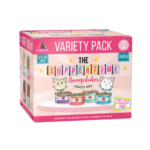 Weruva Pate The Suppertime Sweepstakes Variety Pack Wet Cat Food 12 ct