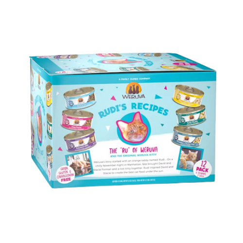 Weruva Classics Rudi's Recipes Variety Pack Wet Cat Food 12 ct
