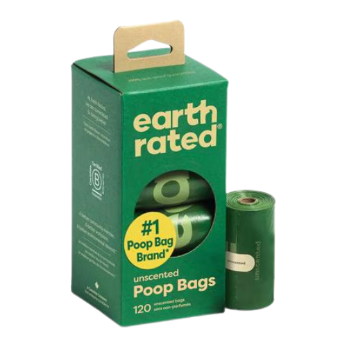 Earth Rated Unscented Dog Waste Refill Rolls 120 pk