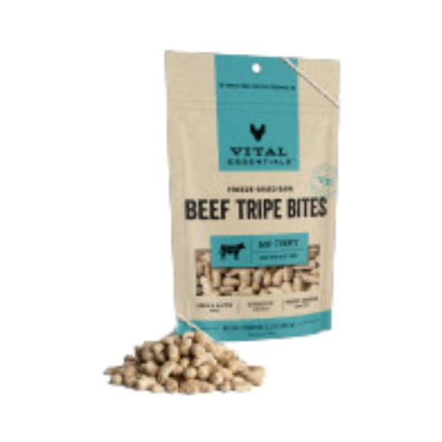 Vital Essentials Freeze-Dried Beef Tripe Dog Treats 2.3 oz