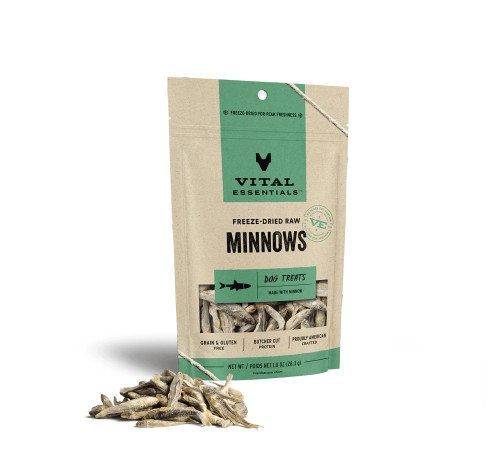 Vital Essentials Freeze-Dried Minnows Dog Treats 1 oz