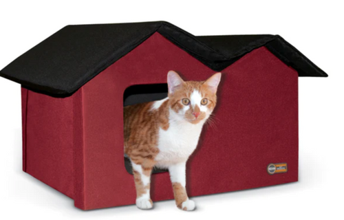 K&H Thermo Heated Outdoor Kitty House Extra-Wide 