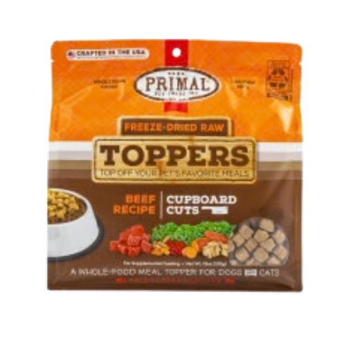 Primal Cupboard Cuts Freeze-Dried Raw Beef Pet Food Topper 3.5 oz