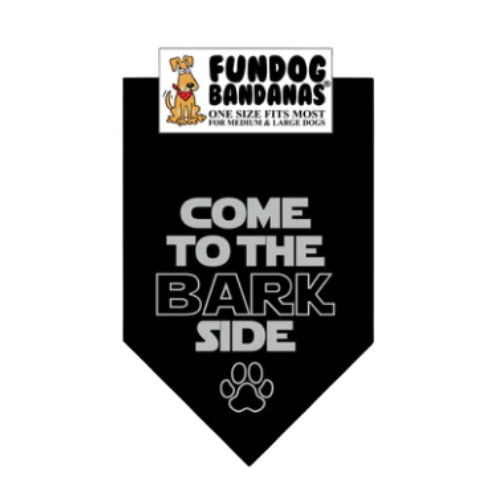 Fun Dog Bandanas Come to the Barkside Pet Bandana 