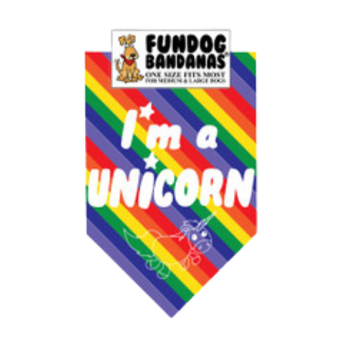 Fun Dog Bandanas I'm a Unicorn Pet Bandana 