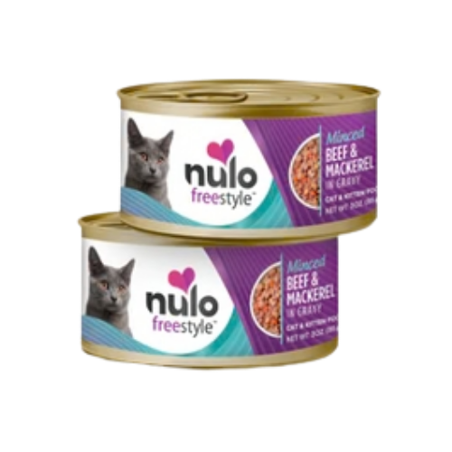 Nulo FreeStyle Grain-Free Minced Beef & Mackerel Recipe in Gravy Canned Cat Food