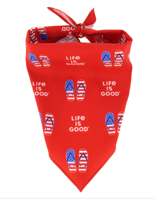 Coastal Pet Products Life is Good Americana Dog Bandana