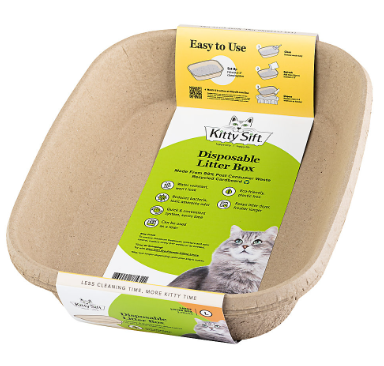 Kitty Sift Diposable Cat Litter Box, 3 pack 