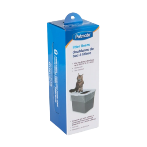 Petmate Top Entry Litter Box Liner 8 ct