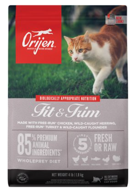 Orijen Fit & Trim Grain-Free Dry Cat Food 4 lb