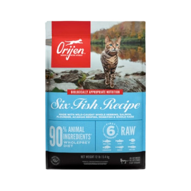 Orijen Six Fish Biologically Appropriate Grain-Free Dry Cat Food 4 lb