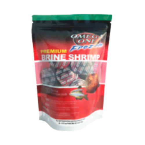 Omega One Frozen Brine Shrimp Pod Pouch 30 Count 4 oz