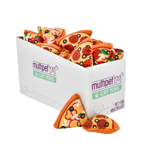 Multipet Pizza Cat Toy 