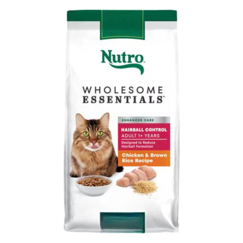 Nutro Hairball Control Farm-Raised Chicken & Brown Rice Adult Dry Cat Food 5 lb
