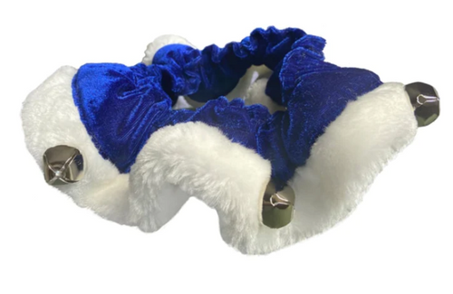 Huxley & Kent Scrunchy Hanukkah Ruffle Pet Collar with Bells