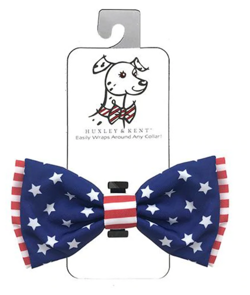 Huxley & Kent Patriotic Bow Tie Collar Accessory for Dogs