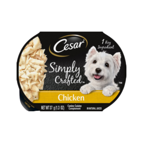 Cesar Simply Crafted Chicken Limited-Ingredient Wet Dog Food Topper