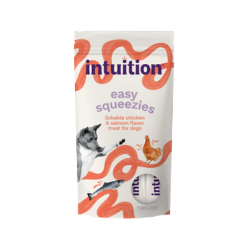 Intuition Easy Squeezies Chicken & Salmon Recipe Lickable Dog Treats 4 pk